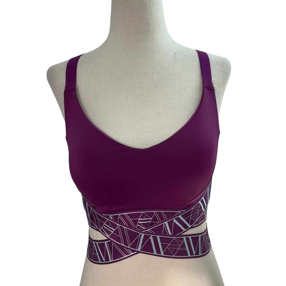Adore Me Women Size Small Purple Sports Bra Activewear (10F-28)